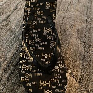 Bebe wedge flip flop